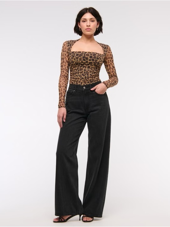 Abercrombie & Fitch Denim - Abercrombie & Fitch High Rise Wide Leg Curve Love Jeans
